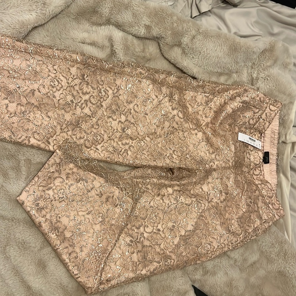 J.crew lace lightweight dress pants NWT